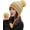 Yellow, variant on PIKADINGNIS Warm Trendy Knit Bearies Women Winter Soft Thick Pom Pom Hat Slouchy Cap