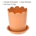 thumbnail image 4 of Maceta de Plástico Amarillo 3.5 Pulgadas Kit 6 Paquete con Platillo para Jardinería Interior Exterior, 4 of 7