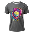 thumbnail image 3 of Boys T Shirts Crewneck Graphic T-Shirts Back To School Short Sleeve T Shirts Cute Holiday Shirts Preppy Kids Summer Clothing, 3 of 4
