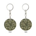 thumbnail image 2 of Naloa Green Snake Skin Print Round Keychain Keychain Key Ring, Key Tag, Key Chain Bulk for Gift Accessories (Round), 2 of 7