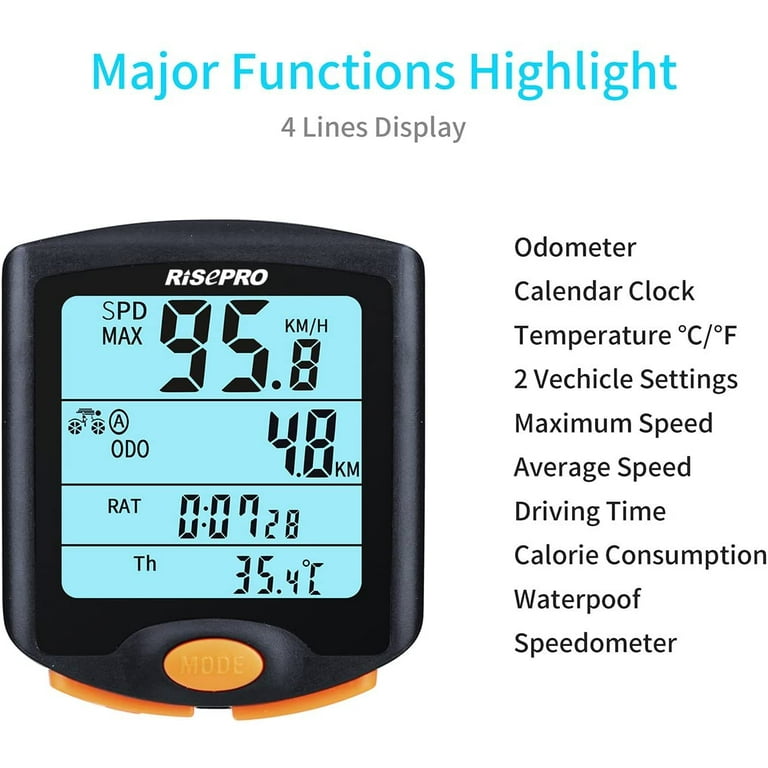 Risepro bicycle sale speedometer