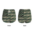 thumbnail image 6 of Goofa Jungle Green Camo USA Flag Printed Women 2 in 1 Running Shorts,Quick Dry Athletic Workout Shorts,High Waisted Athletic Shorts with Liner Pockets-Medium, 6 of 9