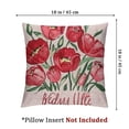 thumbnail image 4 of Throw Pillow Cover Best Mom Ever Tulip Decorative Outdoor Fabric Pillow Case Greeting Card for Mother Mom, 4 of 7