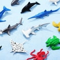 48 Pcs Sea Animals Toys Mini Ocean Animals Figures Realistic Plastic