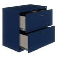 thumbnail image 2 of Pemberly Row Lateral Metal Filing Cabinet 30 in. Wide 2 Drawer Navy, 2 of 12