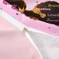 thumbnail image 4 of Castle Fairy Black Cute Princess Duvet Cover Queen,Crown Star Art Queen Bedding,Pink,Pink Reversible,1 Duvet Cover and 2 Pillowcases, 4 of 6