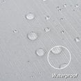 thumbnail image 4 of Zstar Table Cloths Rectangle 60 x 120 Inch Waterproof Tablecloth for 8 Foot Rectangle Tables Grey, 4 of 6