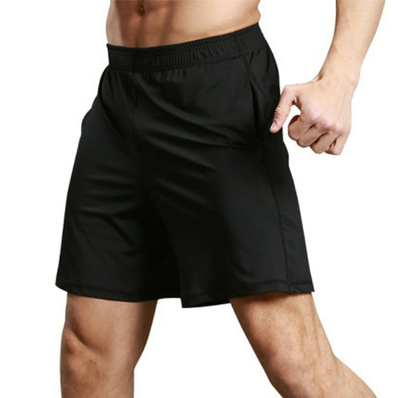 Black shorts Men's sports running shorts Fitness training shorts Quick drying shorts