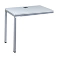 thumbnail image 6 of Boss Office Products Simple System 66" x 24" L Desk with (1) Pedestal in White, 6 of 9
