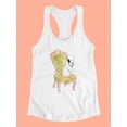 thumbnail image 3 of Petite Chien Iv Racerback Tank Women -June Erica Vess Designs, Female XX-Large, 3 of 4