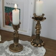 thumbnail image 3 of Cheers US French Nostalgic Floral Resin Candle Holder Antique Bronze/Furniture Decoration/Retro Ornaments Candlestick, 3 of 7