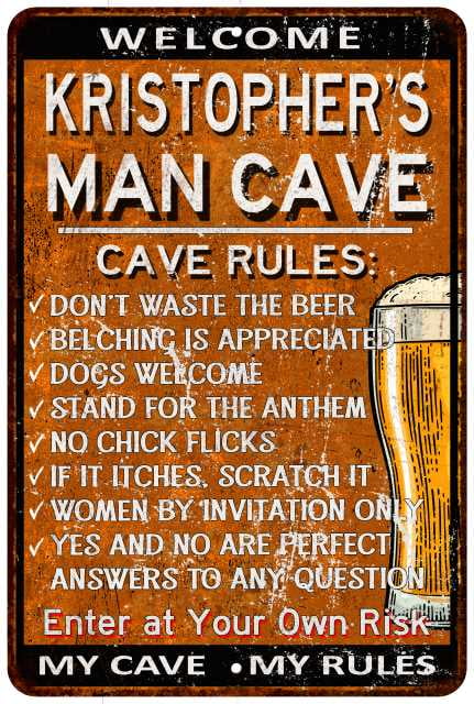 man cave metal advertising signs Bathroom Rules tin metal sign 