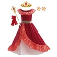 thumbnail image 1 of Disfraz de princesa Elena de Disney, vestido para niñas, ropa para niños, fiesta de Halloween, vestido de baile de cumpleaños, trajes sin mangas 9-10T (etiqueta 150) Gao Jinjia LED, 1 of 2