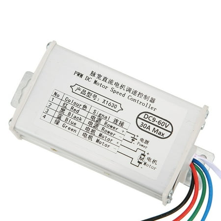 

Motor Motor Controller DC9-60V 10A/20A/30A With Potentiometer Switch For Wide Voltage 30A
