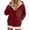 Wine-01, variant on Nugftut Plus Size Hoodies for Women Winter Fleece Sweatshirs Zip Up Thick Sherpa Lined Hooded Jackets