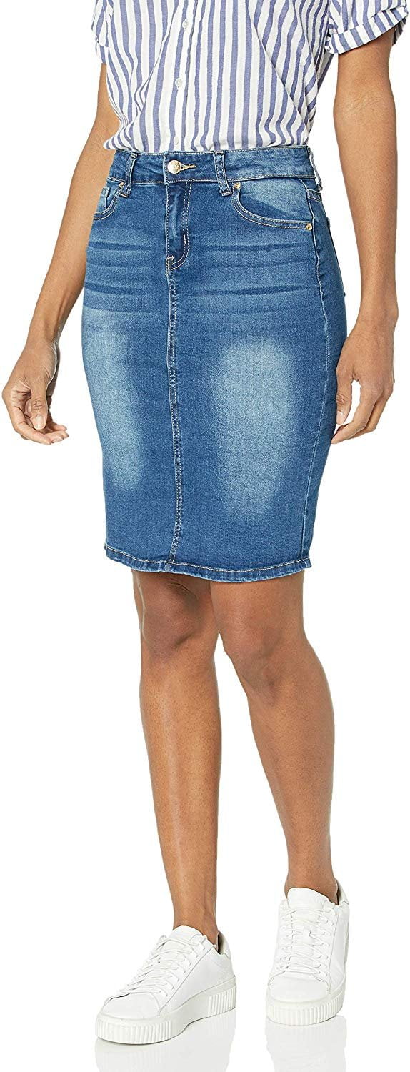 smart denim skirt