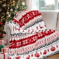 thumbnail image 2 of Manta de felpa MACEVIA Christmas con diseño de reno rojo, 127 x 152 cm, 2 of 7