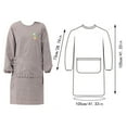 2024 New Clearance Cotton Linen Cooking Long Sleeve Aprons For Women