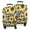 Leopard Sunflower Pattern, variant on Beige Sunflower Butterfly Pattern Luggage Cover Fashion Suitcase Cover Baggage Covers Fit 25-28 Inch Luggage (Go Travel)