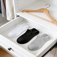 thumbnail image 4 of TELOLY 3Pairs Ankle Socks Men,Size 37-51 Athletic Socks,Extra Wide & Large Mens No Show Socks,Combination1, 4 of 7