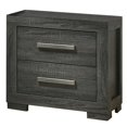 thumbnail image 2 of Weathered Gray Wood 5pc Bedroom Set with Eastern King Platform Bed, 2 of 7