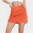 thumbnail image 6 of LISTHA Womens Shorts Tennis Yoga Pleated Workout Shorts High Waisted Running Shorts Skirts Orange 5XL, 6 of 7