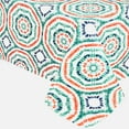 thumbnail image 4 of Newbridge Geometric Whimsy Tie Dye 60 x 120 inch Rectangle Flannel Backed Vinyl Tablecloth, 4 of 7