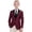 Wine, variant on RTKFRFLM Kids Classic Solid Blazer Formal Long Sleeve Suit Jacket for Boys Girls Black 5-6 Years