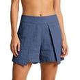 cocolona Womens Summer Casual Loose A-line Patchwork Beach Shorts Solid ...
