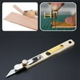 thumbnail image 2 of Leather Cutter Knife Copper Incision Watchband Belt Trimming Tool Straight Line, 2 of 7