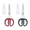 thumbnail image 1 of KitchenAid - Tijeras de cocina - Tijeras domésticas - Asas antideslizantes - Tijeras afiladas - Acero inoxidable - Plástico - Gris, 1 of 9
