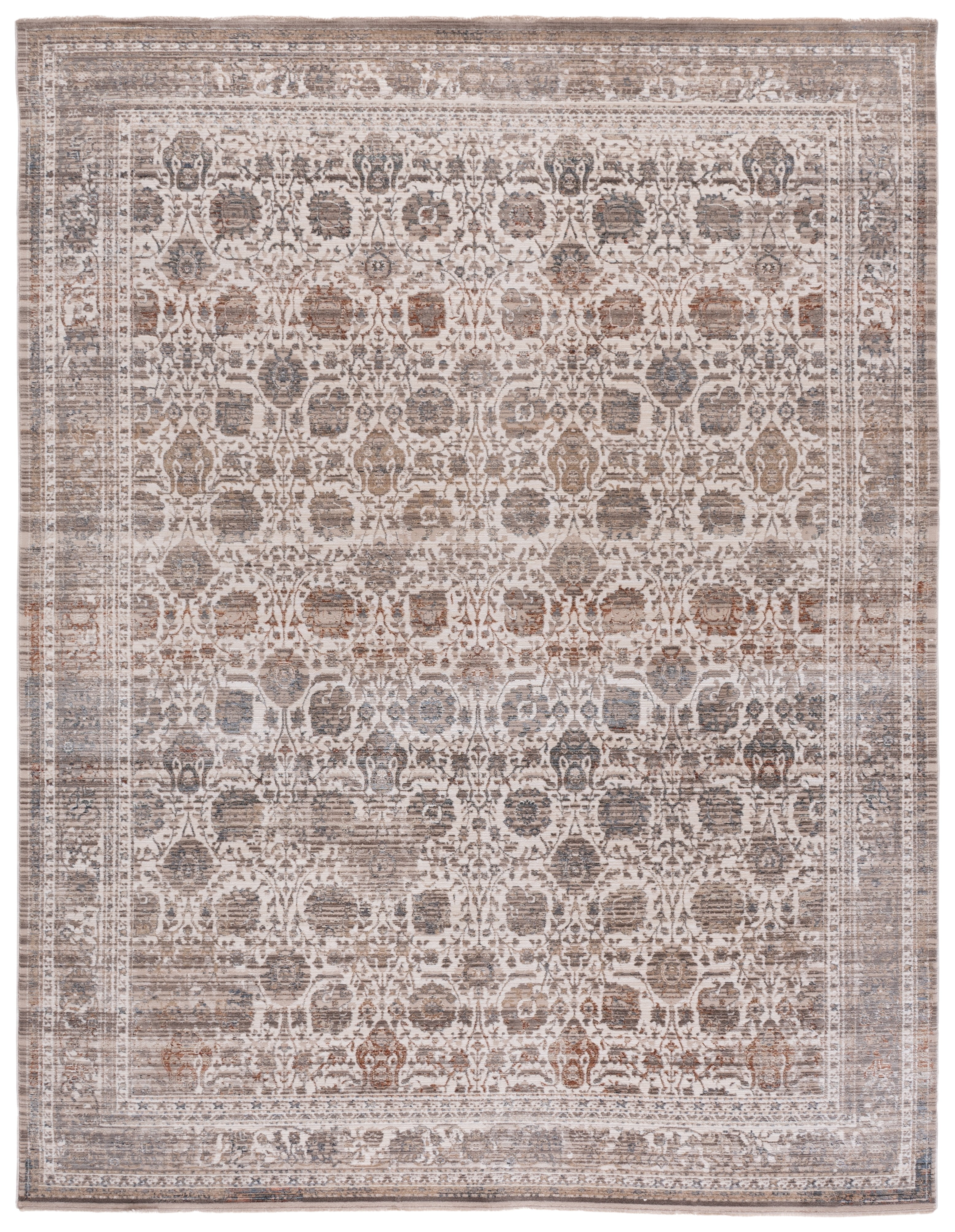 Safavieh Harlow Daithi Geometric Area Rug, Gray/Ivory Blue, 9' x 12'
