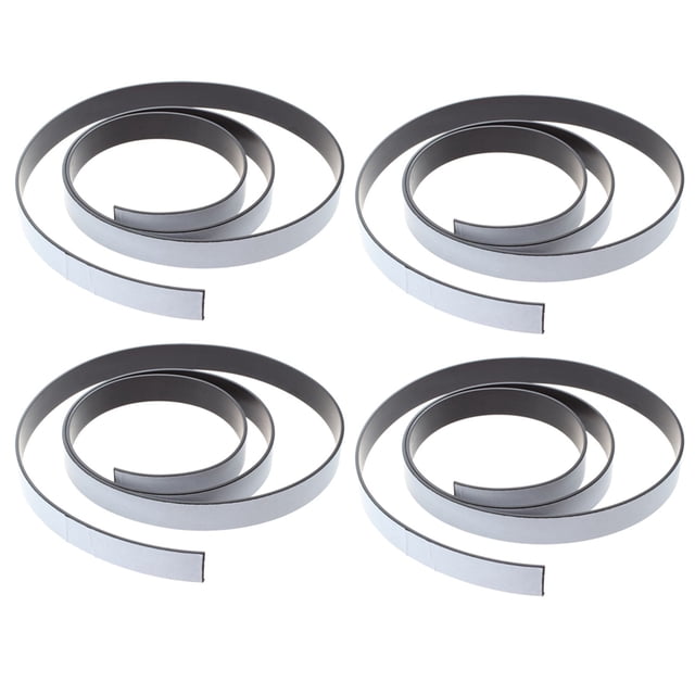 4pcs 1M Ribbon Magnet Magnetic Flexible Roller Strip Magnet Adhesive Strip 10X1.5mm