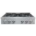 thumbnail image 2 of Ancona Table de Cuisson à Gaz Coulissante en Acier Inoxydable de Style Commercial 36 Po, 2 of 7