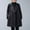 *Black, variant on ClodeEU Womens Mid Long Trench Coat,Double Breasted Lapel Overcoat,Notch Lapel Jacket Windproof Outerwear Black,Womens Plus L