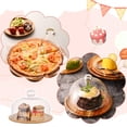 thumbnail image 6 of 1 Pcs Cheese Cloche Dome 25x17.5cm/9.84x6.89 Inch Cake Display Server Tray Glass Dessert Cake Plate Clear Bell Cake Stand, 6 of 7