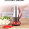 thumbnail image 3 of Pressed Garlic Chopper, Manual Chopper, Stainless Steel Hand Chopper, Garlic Press, Mini Manual Vegetable Chopper, Onion Salad Chopper, Garlic Crusher, Kitchen Tools, 3 of 5
