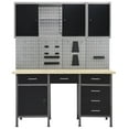 thumbnail image 3 of vidaXL Workbench with Four Wall Panels and Two Cabinets, 3 of 8
