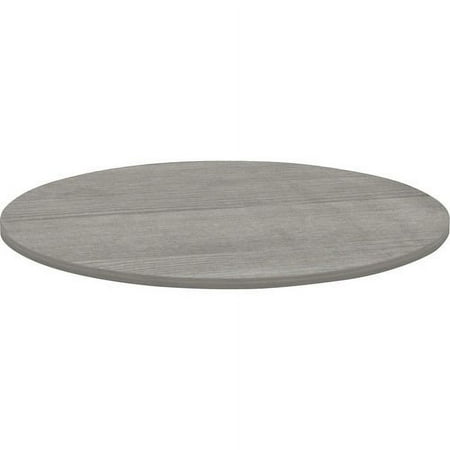 UPC: 0035255695886 | Lorell Weathered Charcoal Round Conference Table Weathered Charcoal Laminate Round Top – 1  Table Top Thickness x 48  Table Top Diameter – Assembly Required