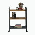 thumbnail image 4 of Sauder Iron City® Multi-purpose Cart, Checked Oak Finish, 4 of 12