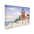 thumbnail image 2 of Trademark Fine Art 'Christmas Lighthouse' Canvas Art by Jean Plout, 2 of 3