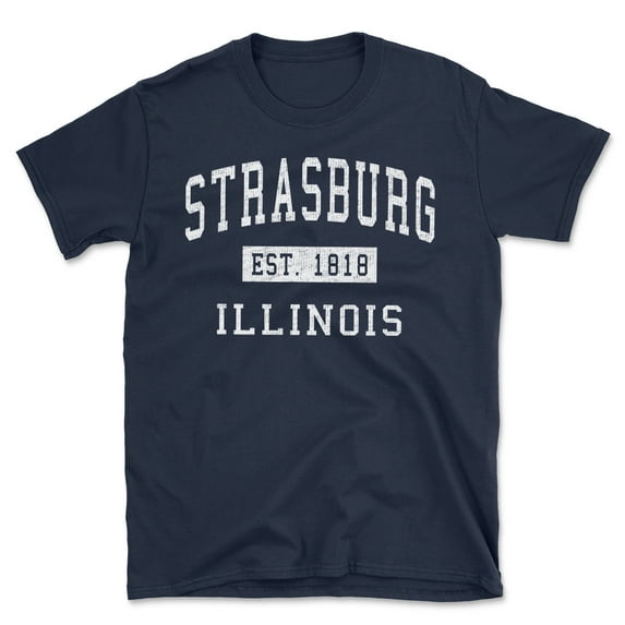 Strasburg Illinois Classic Established Men's Cotton T-Shirt