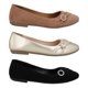 thumbnail image 1 of Tripack Zapatillas Flats Mujer Cosmo Paris By Beser negro 24, 1 of 4