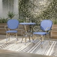 thumbnail image 2 of Furniture of America Courtnie French Country 3-Piece Aluminum Outdoor Bistro Set by  White, 2 of 5