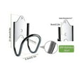 thumbnail image 4 of 2pcs Wall Mounted Garden Hose Holder Heavy Duty Stainless Steel Hose Hanger Hooks compatible with Water Hose St, 4 of 5