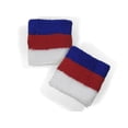 thumbnail image 6 of Couver Unisex Cotton Terry Wrist Sweatbands, 2-Pairs, Thailand Flag, 2.5-Inch, 6 of 7