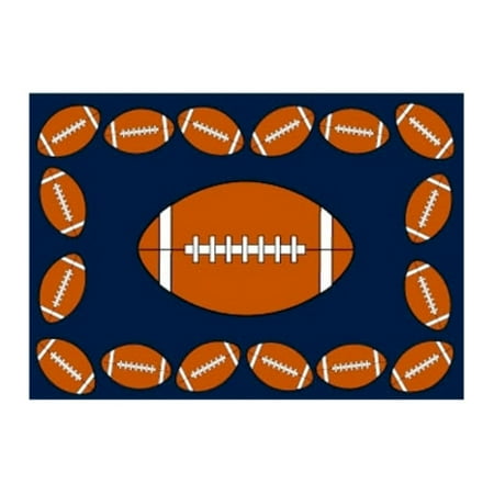 Tennessee Chattanooga Football Rug - Fun Rugs FOOTBALL TIME Kids Rugs