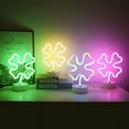 thumbnail image 3 of LINLIN Shamrock Neon Light Sign, LED Neon Sign with Holder Base Table Lamps, Battery Powered/USB Neon Lights for Room Party Table Art Dormitory Decorative Signs, 3 of 6