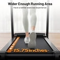 thumbnail image 4 of 3.0 HP Folding Treadmill for Home with 0-15% Auto Incline,330-440lbs Capacity Portable Treadmill Compact Foldable Walking Pad Treadmills with 7.5 MPH Speed, 4 of 11