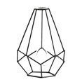 thumbnail image 1 of Glass Flower Vase Metal Holder, Crystal Clear Transparent Planter Flowers Vase, 1 of 5